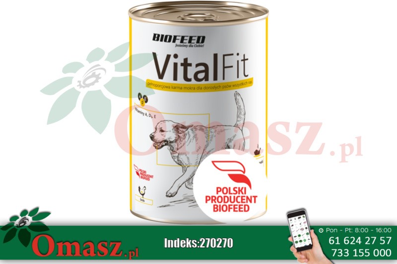 Karma dla psa VitalFit drób 415g