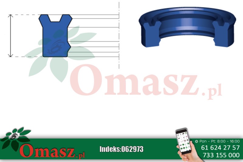 Pierścień uszczelniający TTS 152*167,4*12 PU