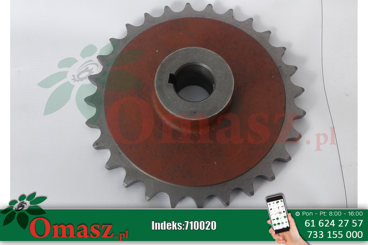Koło łańcuchowe rozrzutnika, Z-28, skok 3/4 cala,otwór 30mm