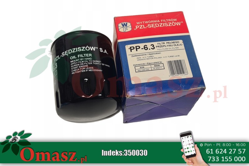 Filtr oleju silnika Audi, VW PP4.6.3