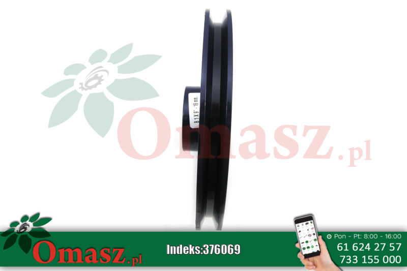 Koło pasowe 229-B 19mm klin 8mm (9cala )