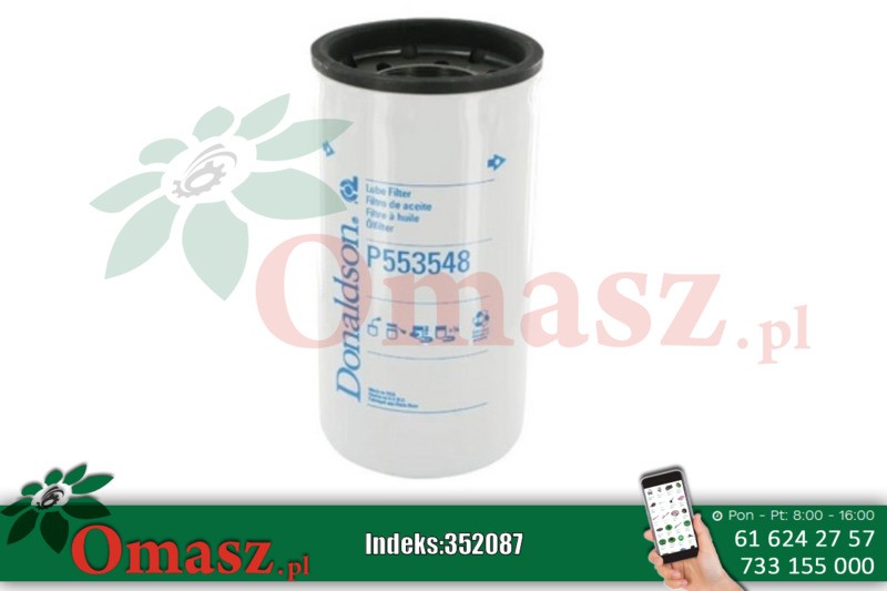 Filtr oleju silnika Case P553548