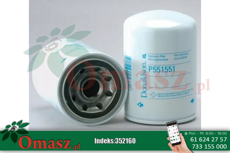 Filtr oleju hydraulicznego Kubota P551551