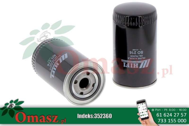 Filtr oleju Case, New Holland SO216