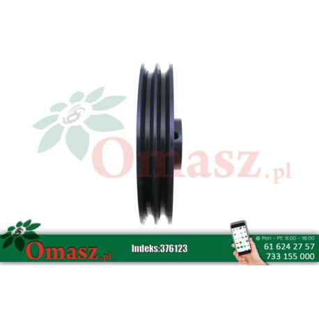 Koło pasowe podwójne 254-2B 19mm klin 8mm (10cala )