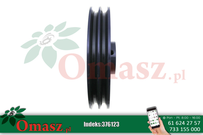 Koło pasowe podwójne 254-2B 19mm klin 8mm (10cala )