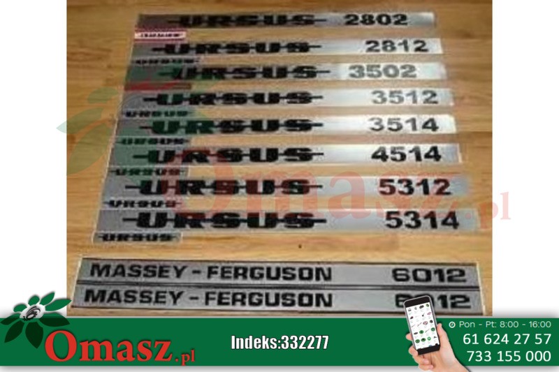 Naklejka URSUS 4514 kpl.-2szt.P+L AR032893