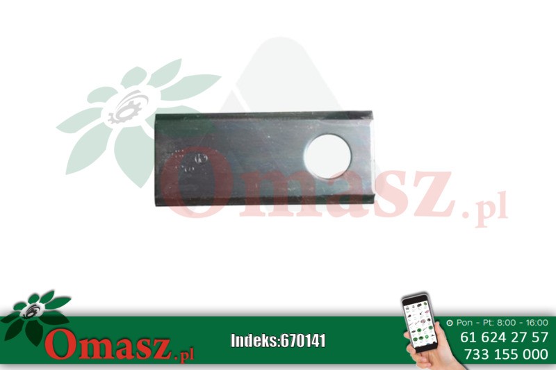 Nóż kosiarki rotacyjnej 96*40*3 60-0100-04-01