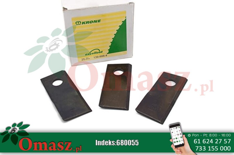 Nóż kosiarki rotacyjnej Krone lewy 1398884