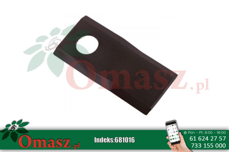 Nóż kosiarki rotacyjnej Kuhn 105x48x4mm lewy 6801410