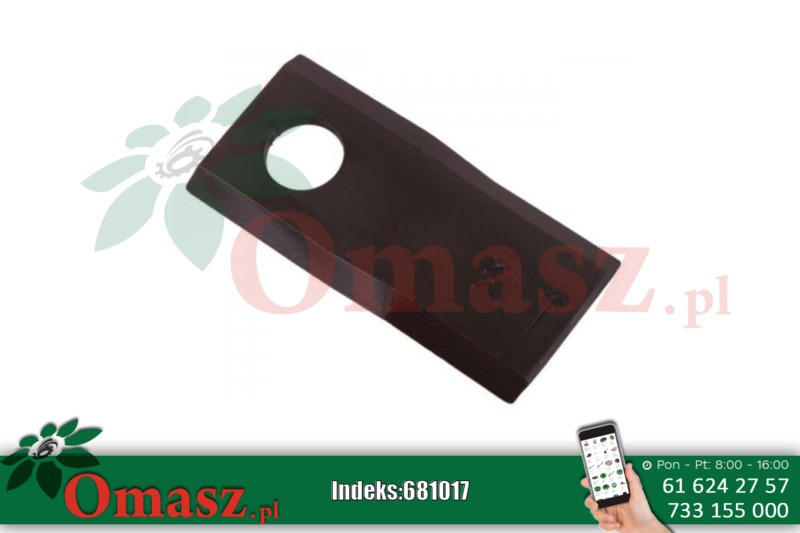 Nóż kosiarki rotacyjnej Kuhn 105x48x4mm lewy 6801410
