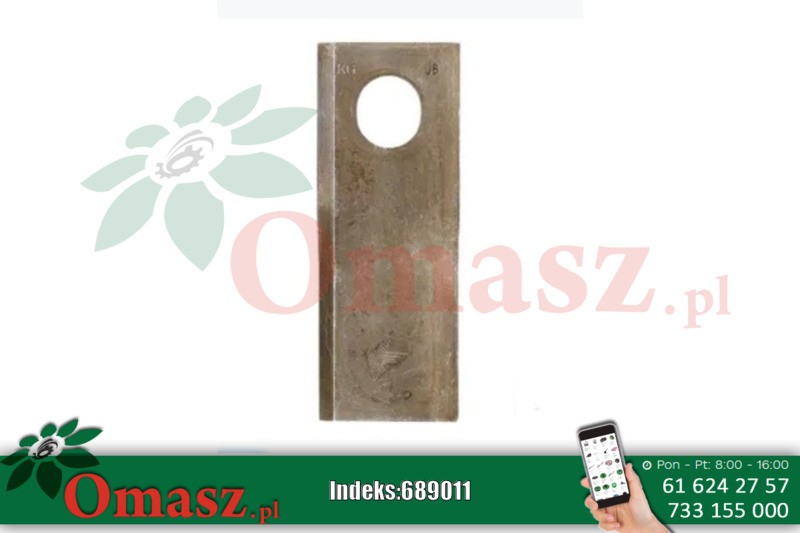 Nóż kosiarki rotacyjnej 126*47*4 Tarup KT5611040001