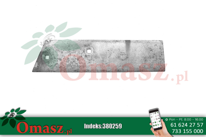 Płoza krótka do pługu 2,3 skibowego uszczerbiona 1023/02-008/1 Unia