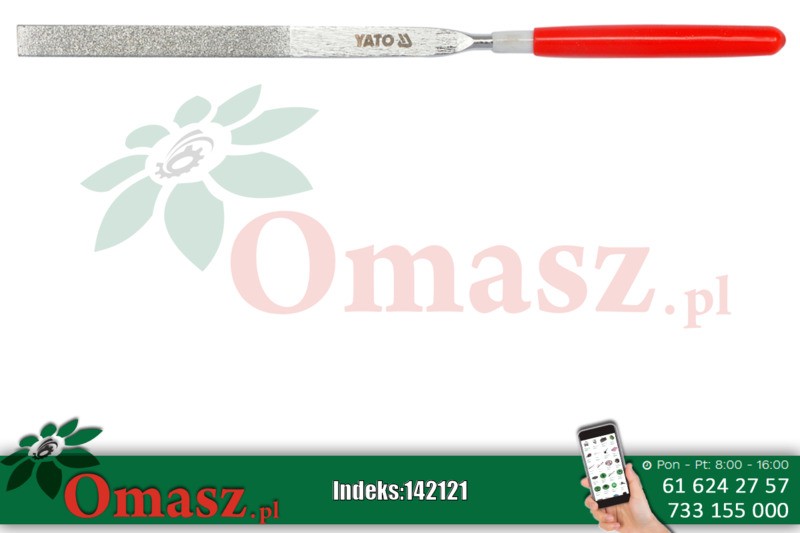 Pilnik iglak diamentowy płaski 3x140x50mm YT-6140