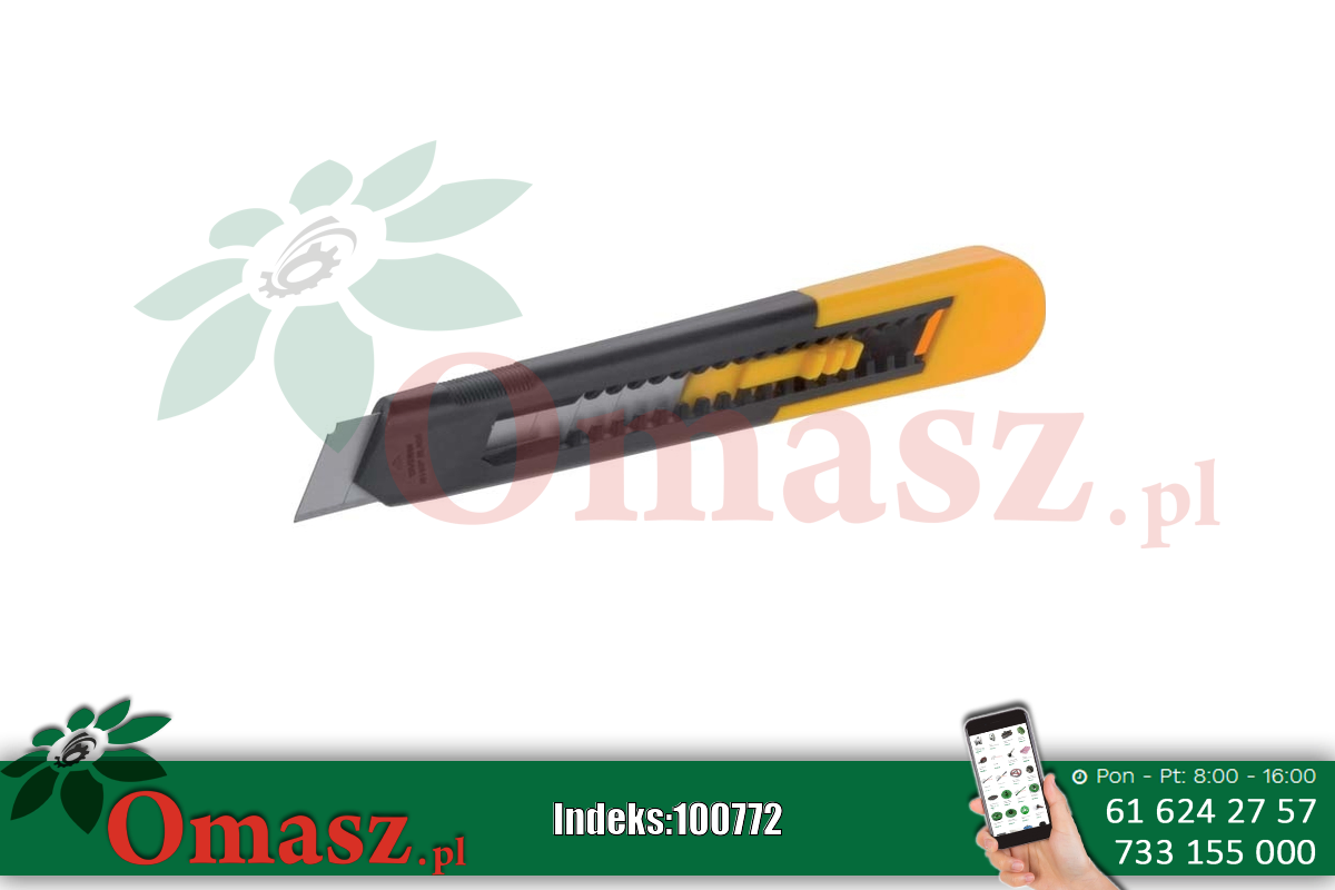 Nóż ostrza łamane Modeco MN-63-019/1 żółto-szary