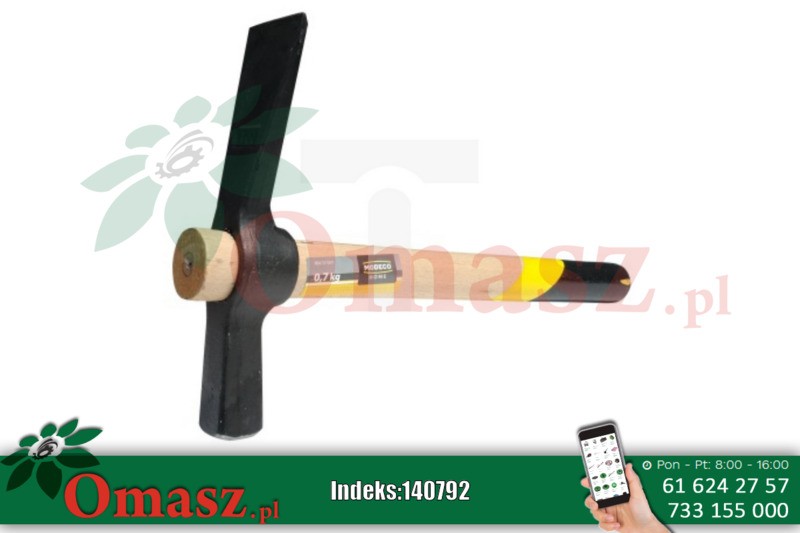 Młotek murarski szeroki 700g Modeco MN-32-009