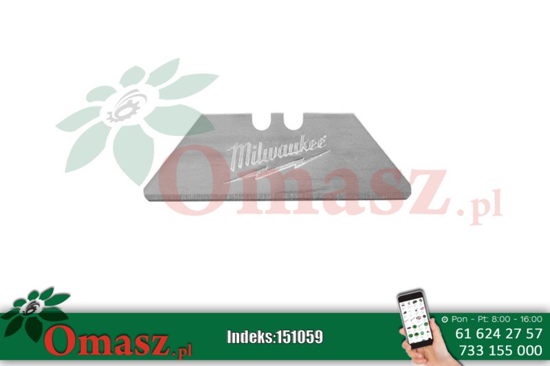 Wymienne ostrza do kartonów, końcówka zaokrąglona 48221934