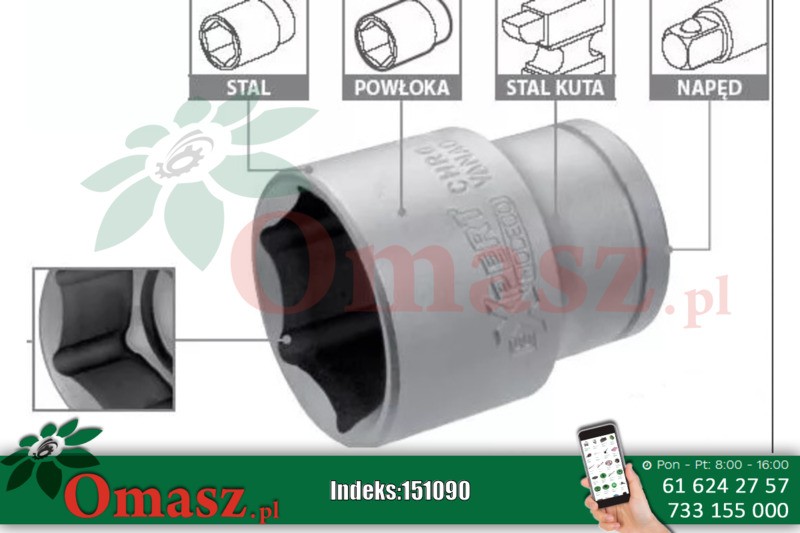 Nasadka 6-kątna 32mm MN-55-132 Modeco