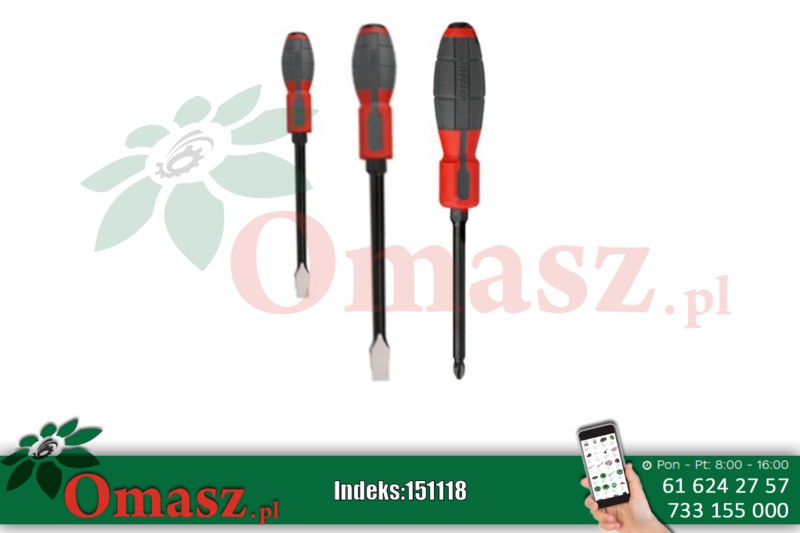 Kpl.wkrętaków wzmocnionych Kuźnia 9373/3