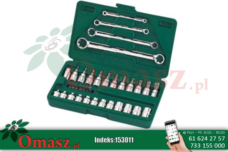 Klucze TORX 1/4' 3/8' Sata kpl. 35 częsci 09010
