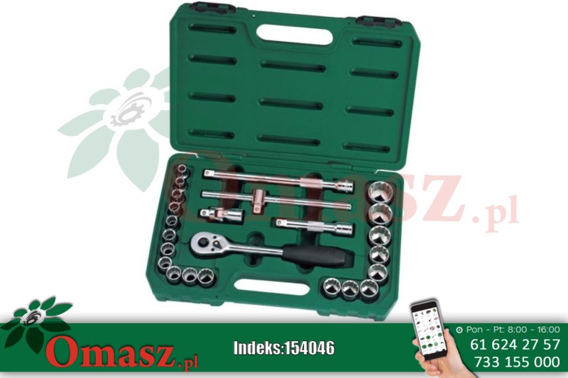 Zestaw kluczy nasadowych 24 szt. Sata GL09060-6P