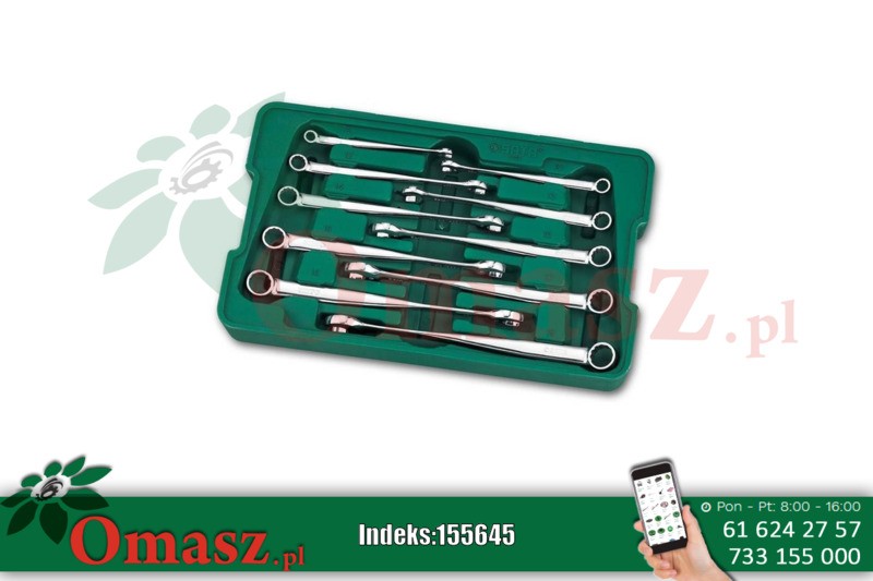 Zestaw kluczy płasko-oczkowych 10szt. Sata XL GL08006