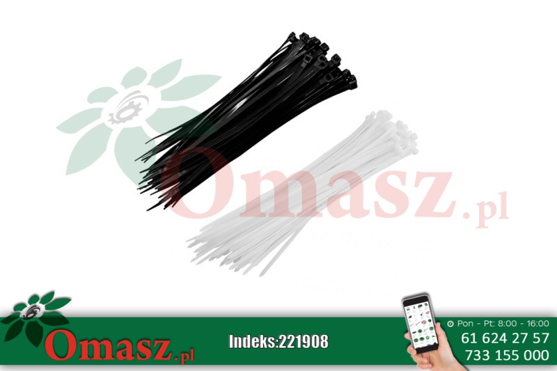 Opaska zaciskowa 150*3,6 biała Sata GOPB3.6X150009