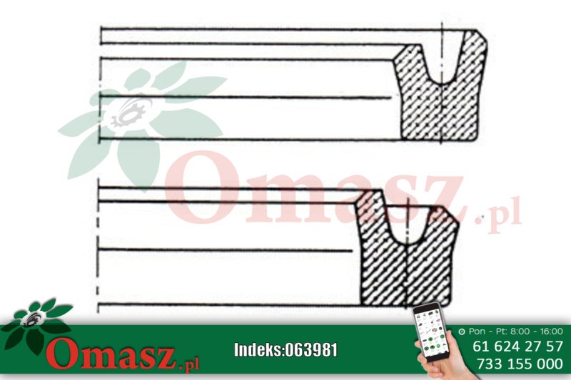 Pierścień uszczelniający UN 50*65*10