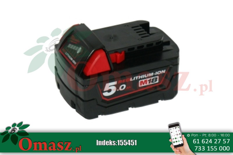 MILWAUKEE M18B5 Akumulator 18V 5,0Ah Li-Ion 4932430483