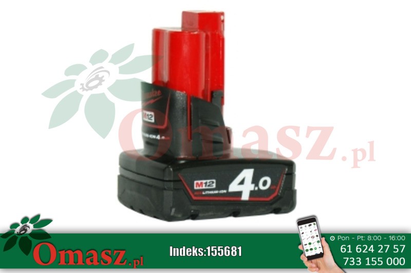 MILWAUKEE M12B4 Akumulator 12V 4,0Ah Li-Ion 4932430065