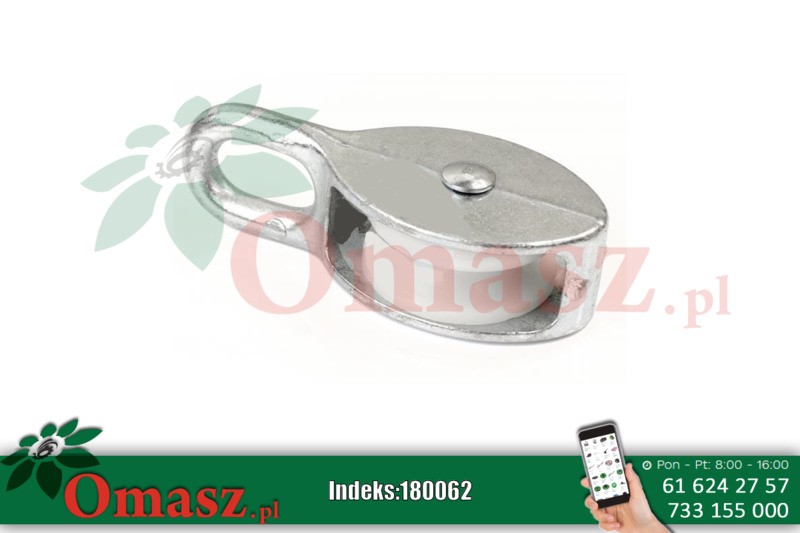 Bloczek liny 25mm 1*plast.