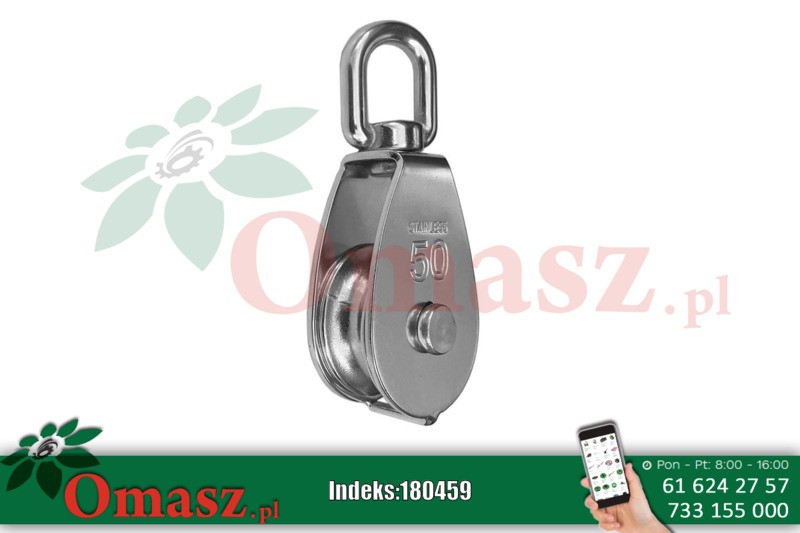 Bloczek liny 32mm 1*metal. z okrętką