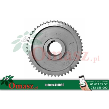 Koło ślimakowe przekładni z pierścieniem mosiężnym KOS, otwór 40mm, średnica 160mm, Z-50 2011/02-002
