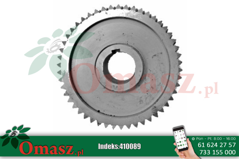 Koło ślimakowe przekładni z pierścieniem mosiężnym KOS, otwór 40mm, średnica 160mm, Z-50 2011/02-002