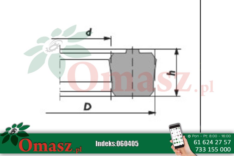 Pierścień uszczelniający U6 40*48*6