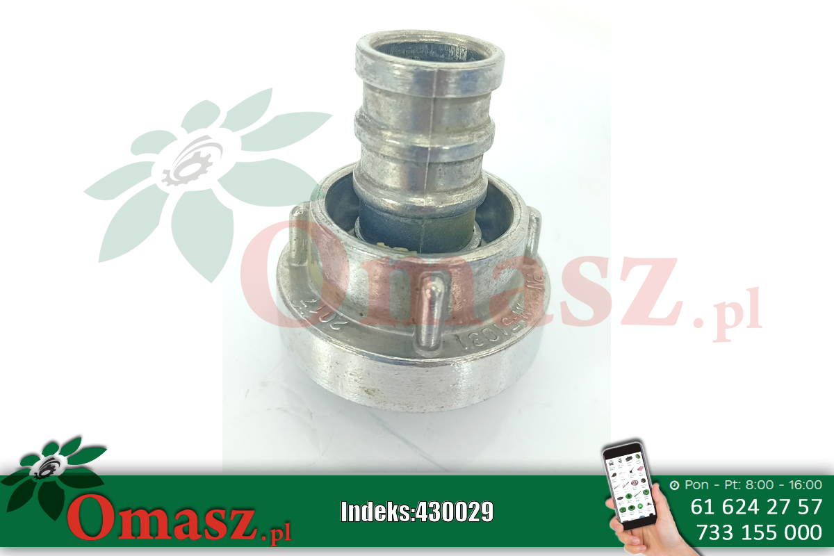 Nasadka *25 węża z nakrętką - łącznik ssawny szambowozu AR410053