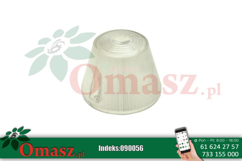 Klosz lampy obrysowej wysoki biały