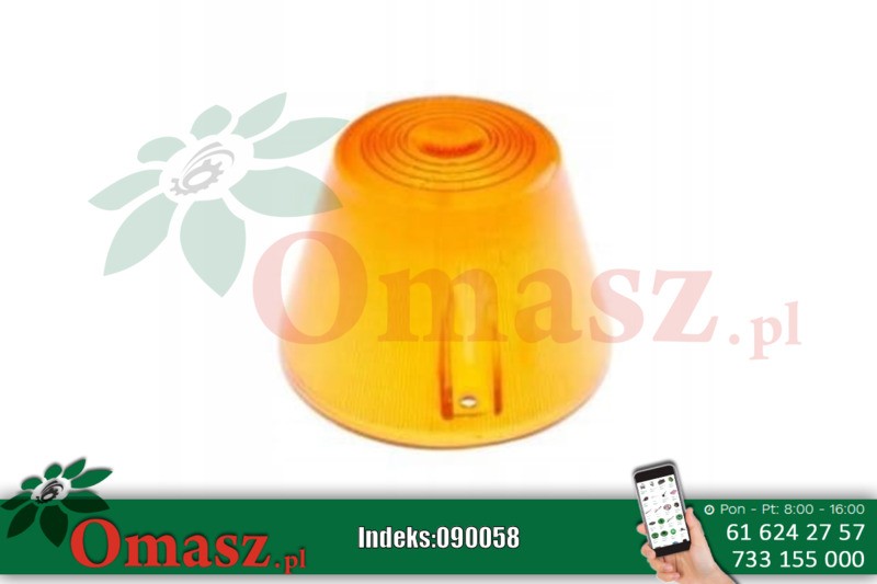 Klosz lampy obrysowej wysoki pomarańczowy