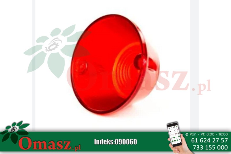 Klosz lampy obrysowej niski czerwony