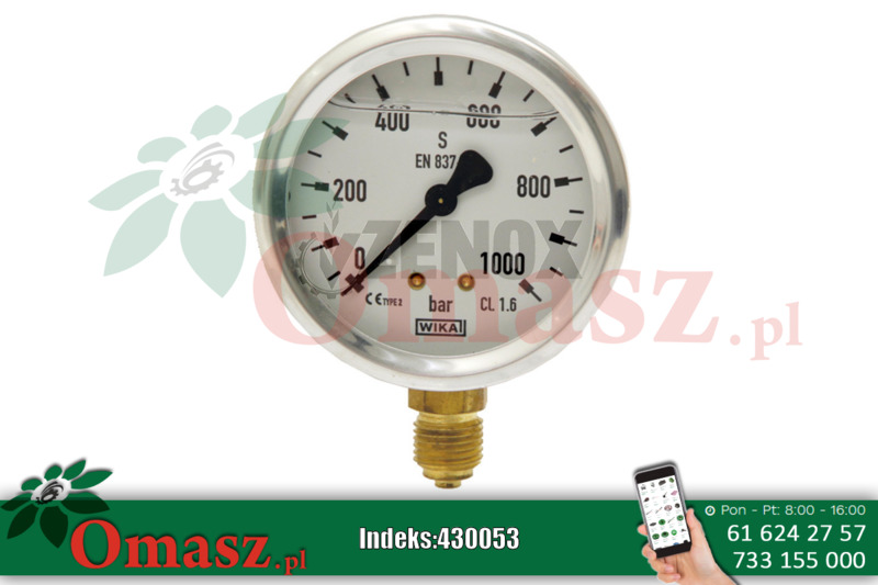 Manometr glicerynowy M1/4cala 400 bar