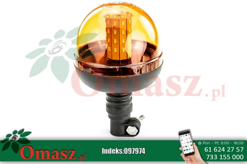 Pilot migający 12/24V Led kula elastyczna 693LB186LED
