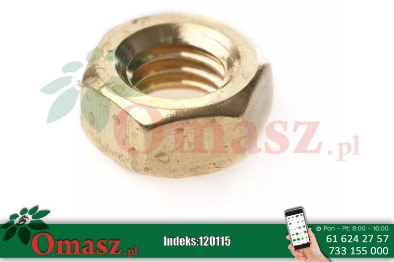 Nakrętka M 5 mosiężna