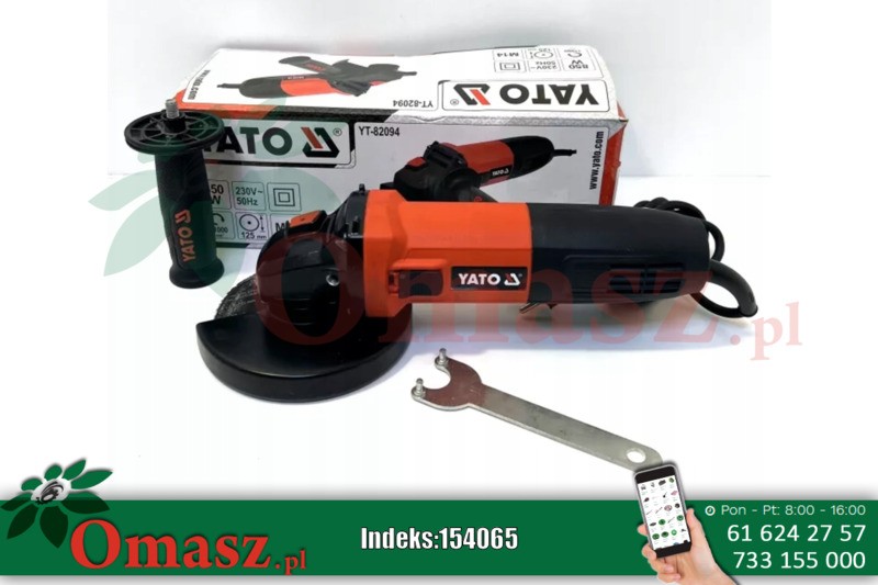Szlifierka kątowa 125 850W Yato YT-82094