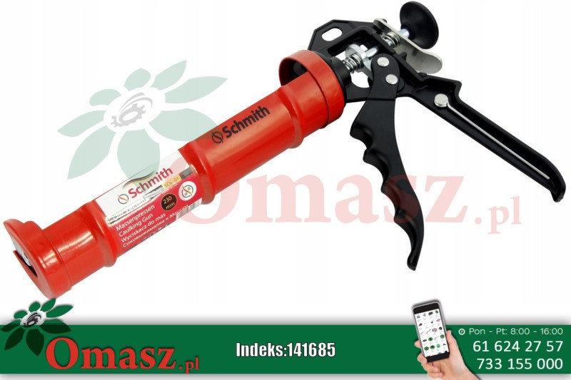 Pistolet wyciskacz silikonu 230mm Schmith SCM-01