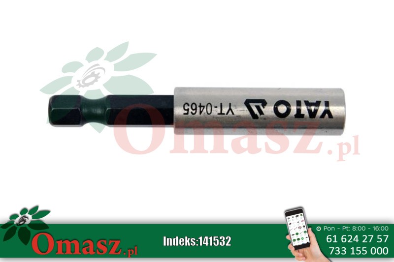 Uchwyt magnetyczny 1/4' do grotów 60mm Yato YT-0465