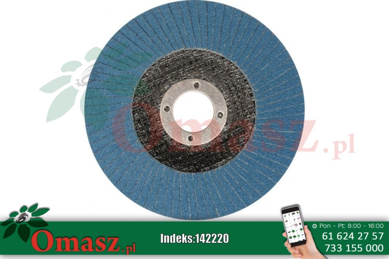 Tarcza ścierna płytkowa 125*100 płaska Inox
