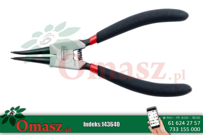 Szczypce segera wygięte zewnętrzne 175mm MN-20-718