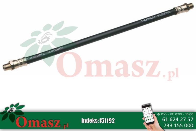 Przewód giętki do smarownicy 450mm Sata 97213