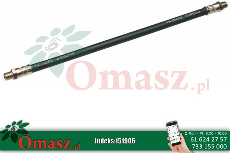 Przewód giętki do smarownicy 300mm Sata 97212