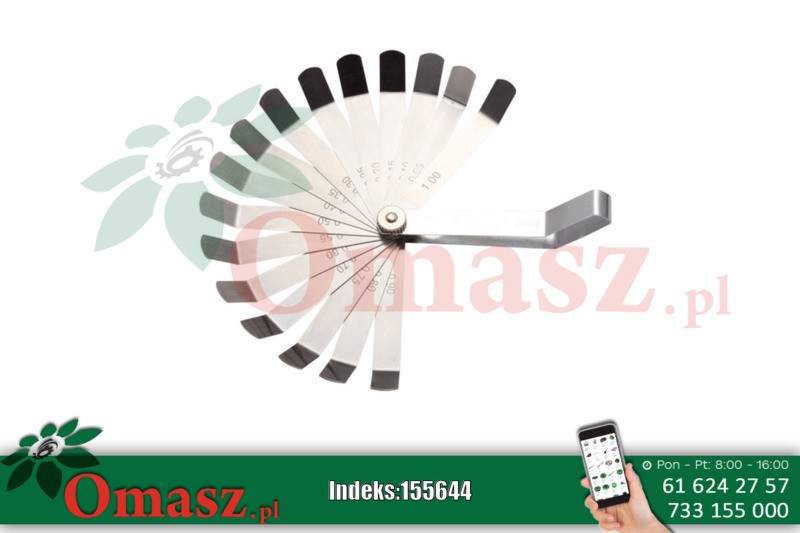Szczelinomierz 16 listkowy Sata GL09402